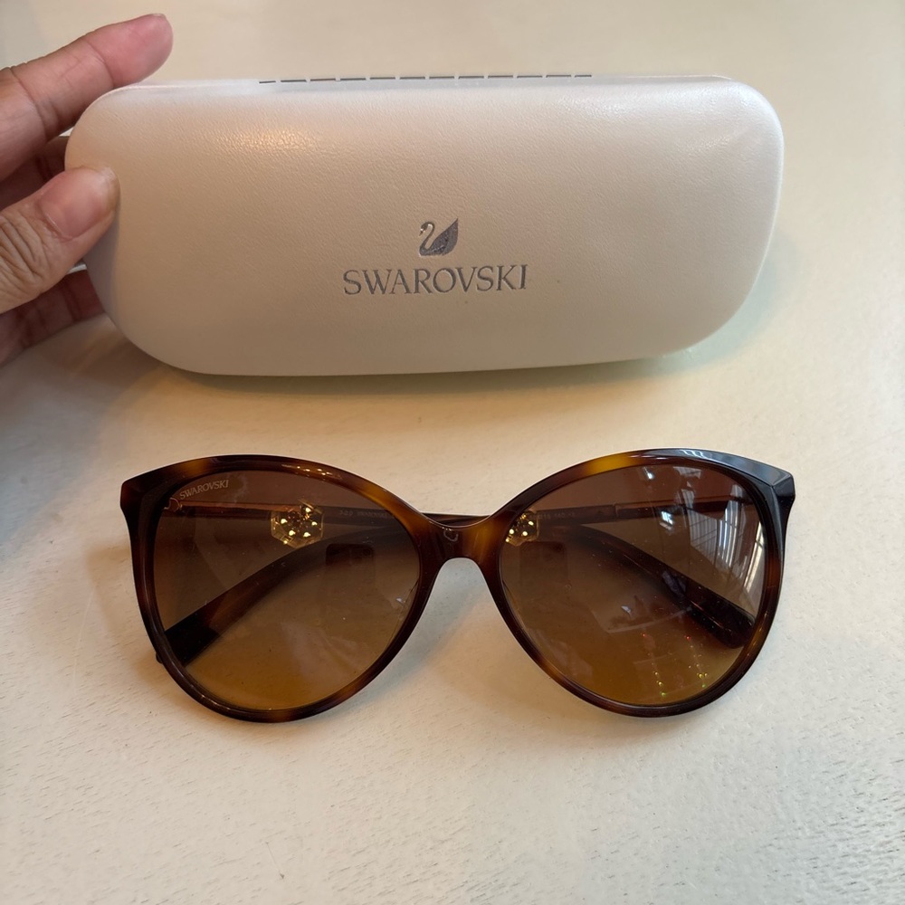 Swarovski Tortoise Shell Sunglasses